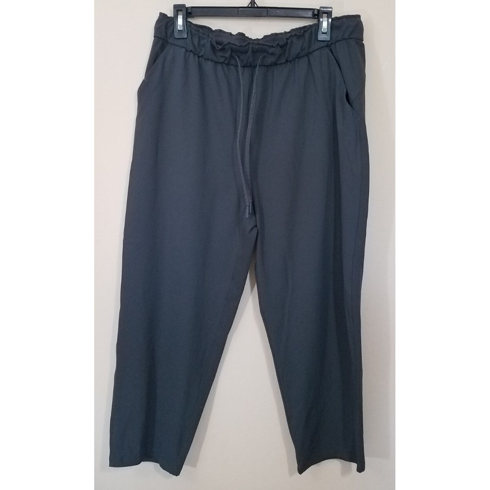 Lululemon Keep Moving Crop Pants High Rise 23" LW6BO5S Gray Size 12 Capris
